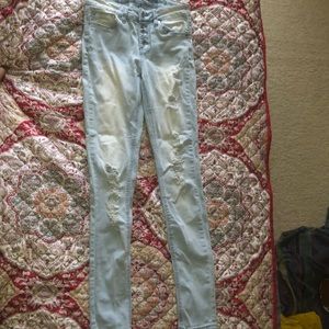 light wash ripped jeans size 1